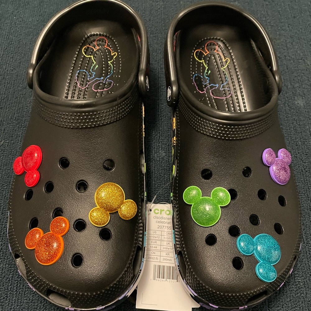 CROCS X DISNEY “MICKEY MOUSE” CLASSIC CLOGS SIZE M10/W12